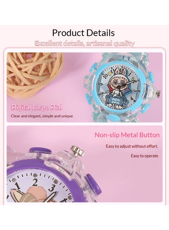 LABUBU Girls' Watch - 3D Cartoon Waterproof Toddler Watch, a gift for girls aged 2-8 years old, also suitable as a toy for girls aged 3, 4, 5, 6, and 7 years old - Children's Gift - Image 2